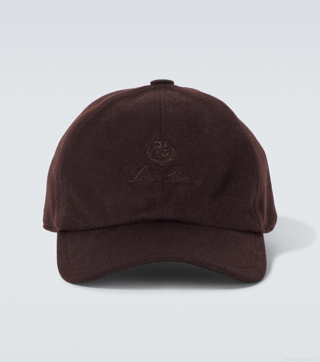 Loro PianaLogo cashmere baseball cap