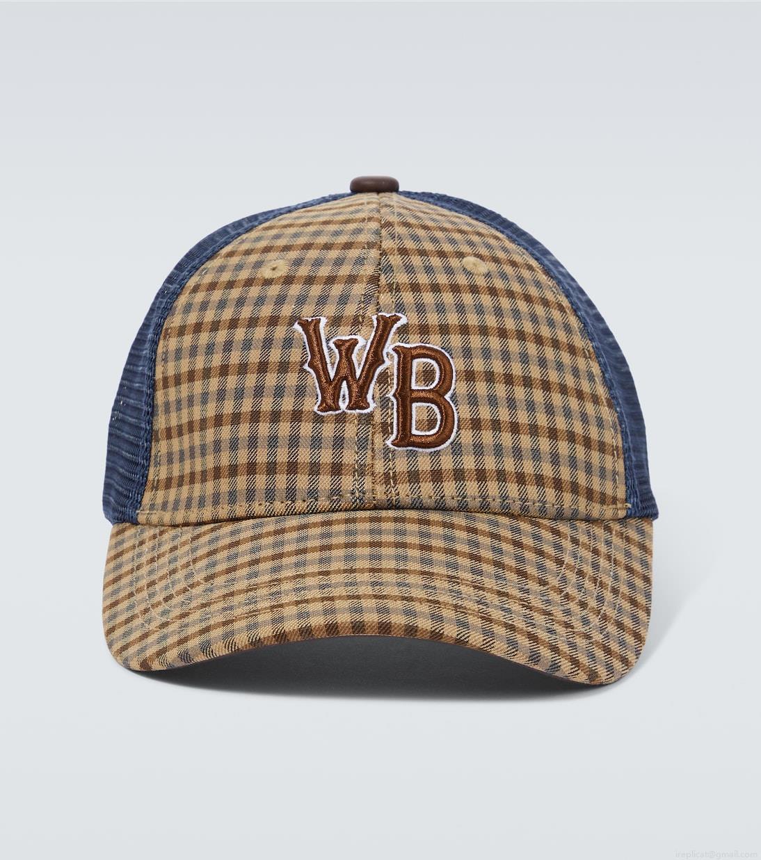 Wales BonnerOriginal monogram checked baseball cap