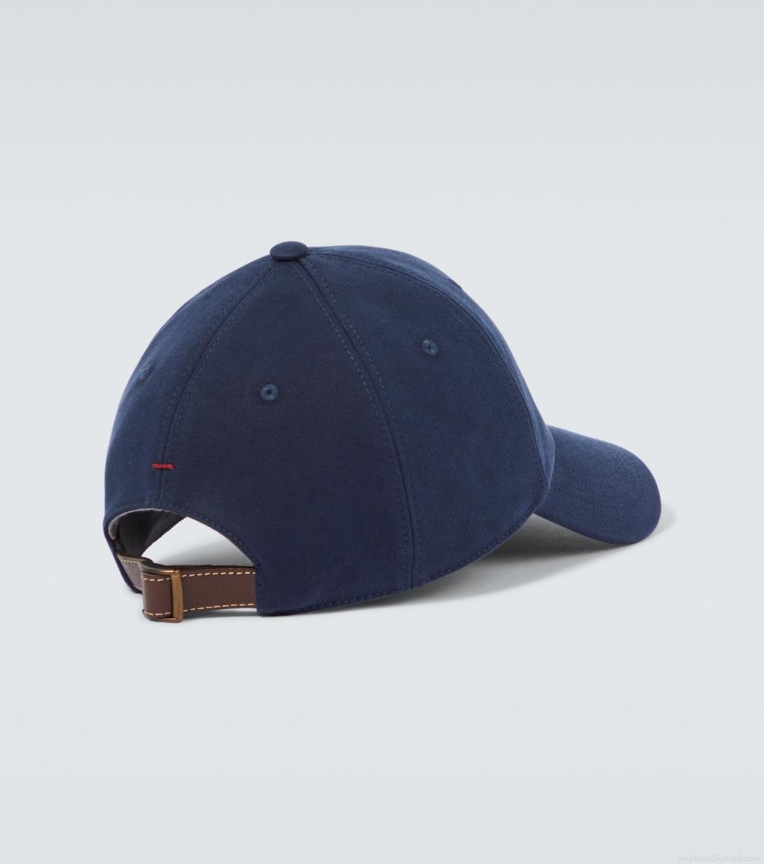 Brunello CucinelliLogo cotton baseball cap