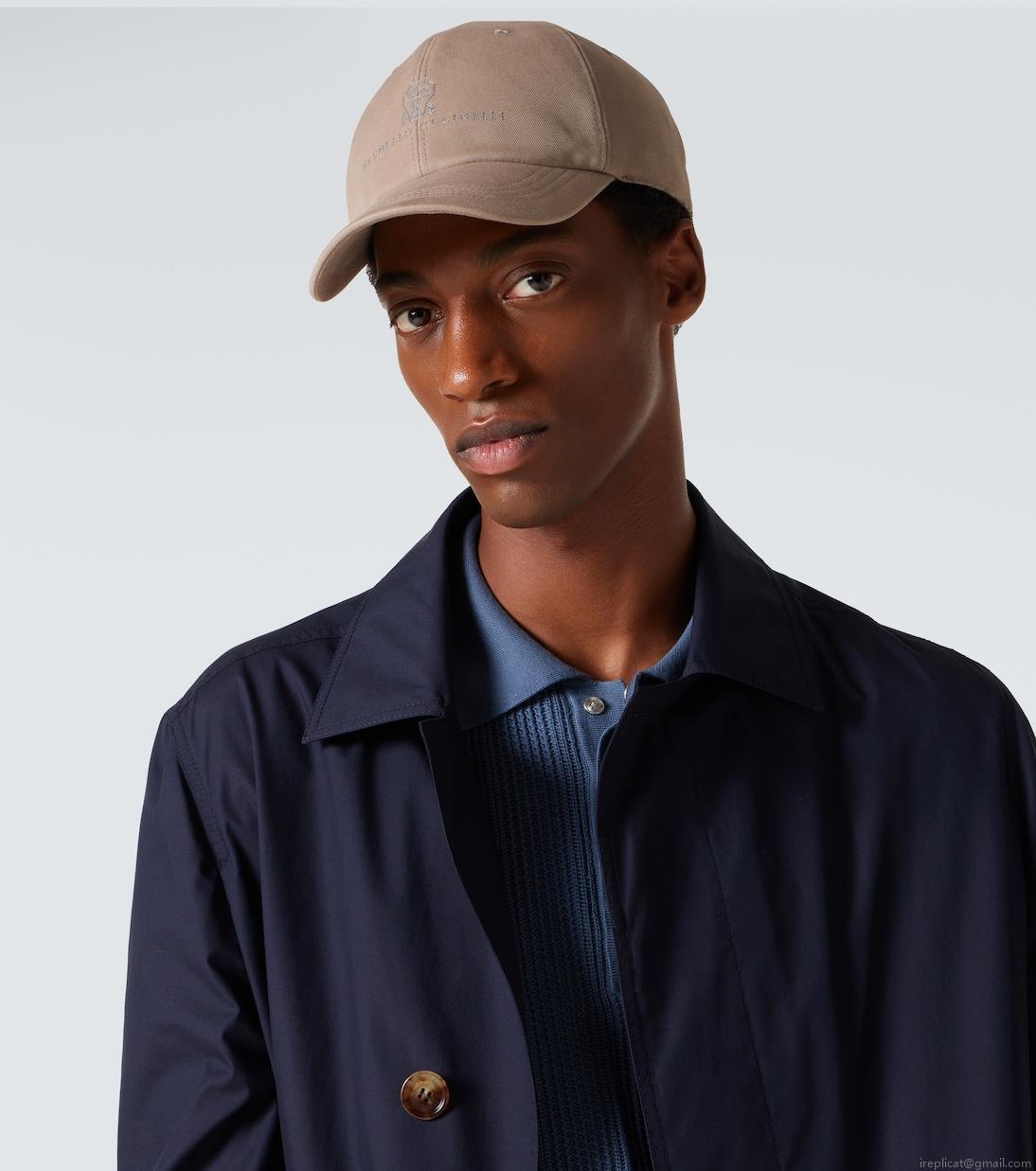 Brunello CucinelliLogo cotton baseball cap