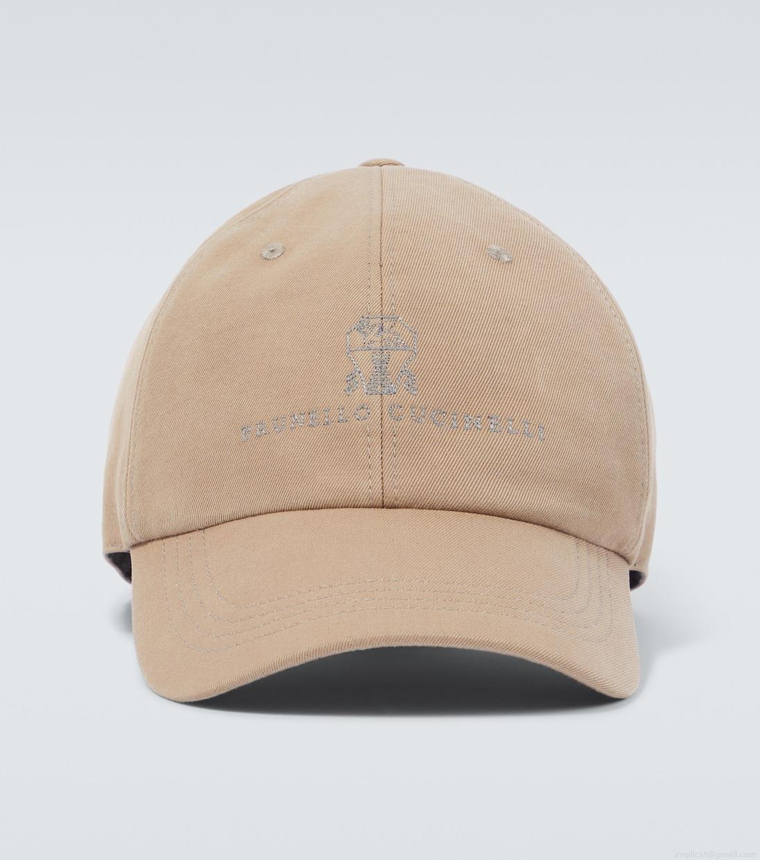 Brunello CucinelliLogo cotton baseball cap