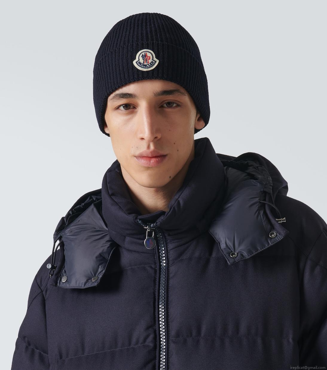 MonclerLogo wool beanie