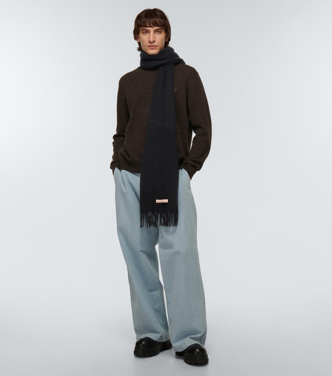 Acne StudiosFringed wool scarf