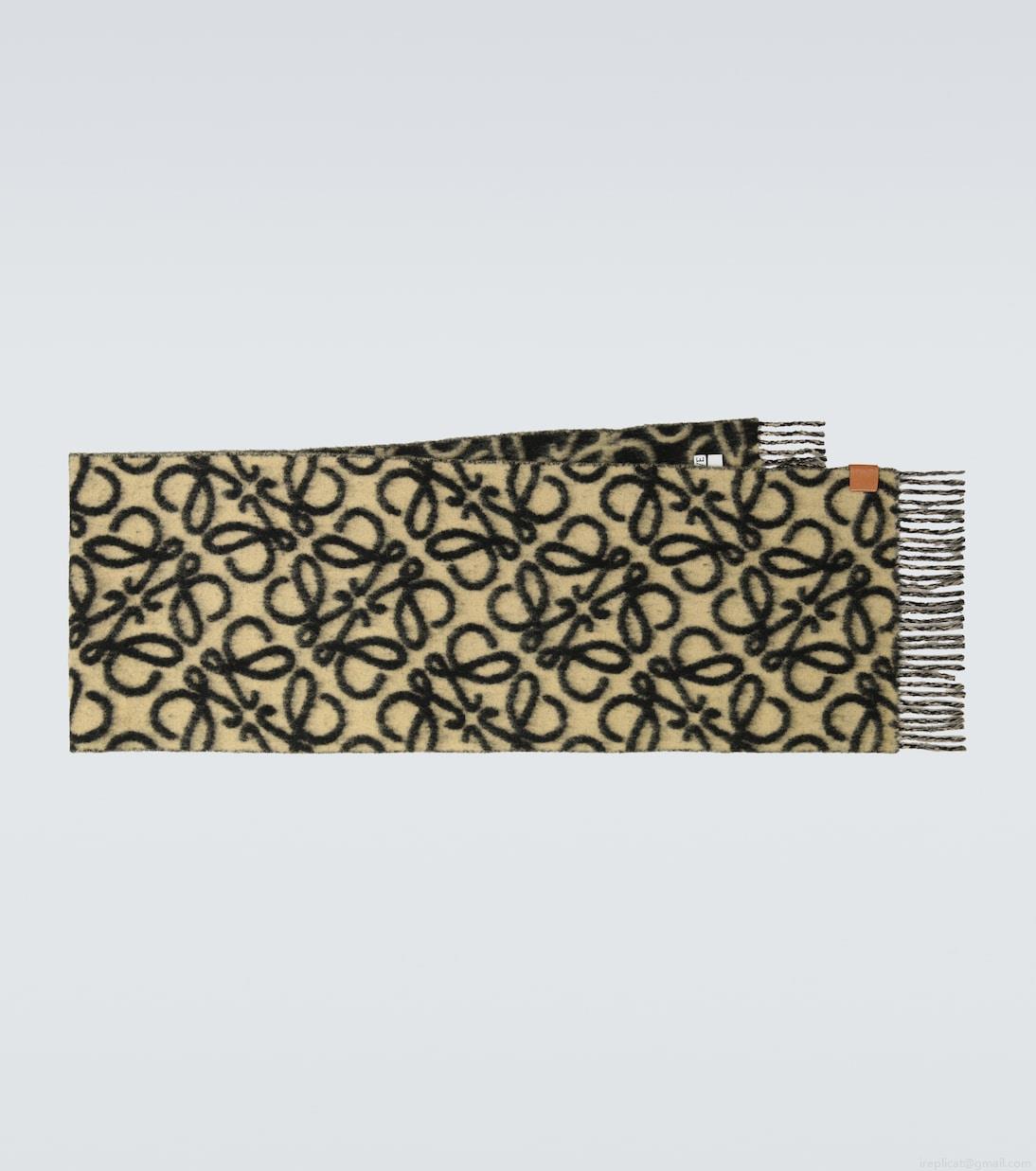 LoeweAnagram alpaca and wool-blend scarf