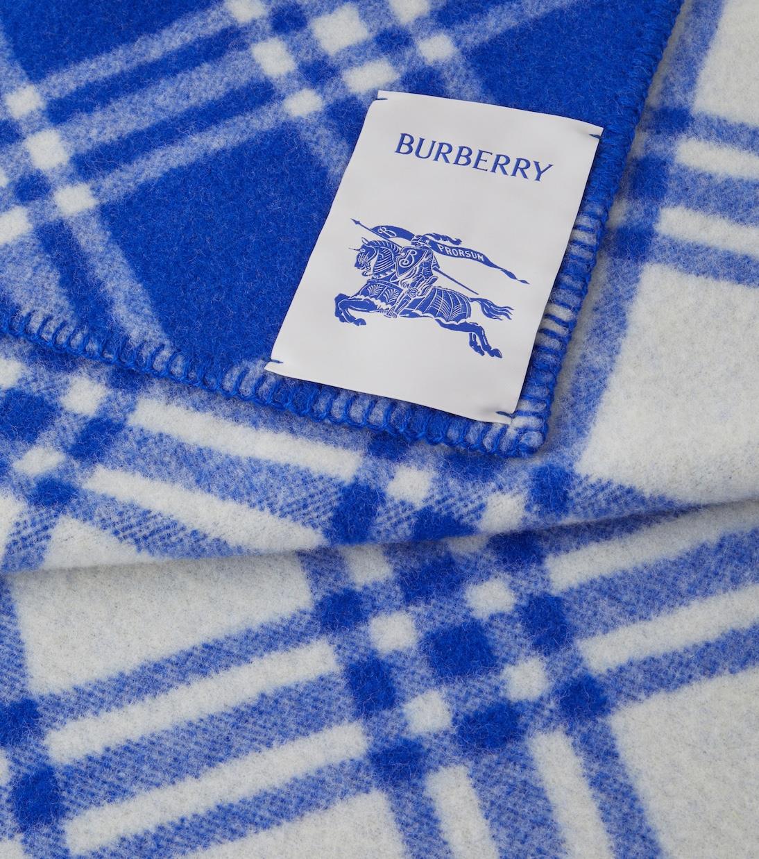 BurberryEquestrian Knight checked wool scarf