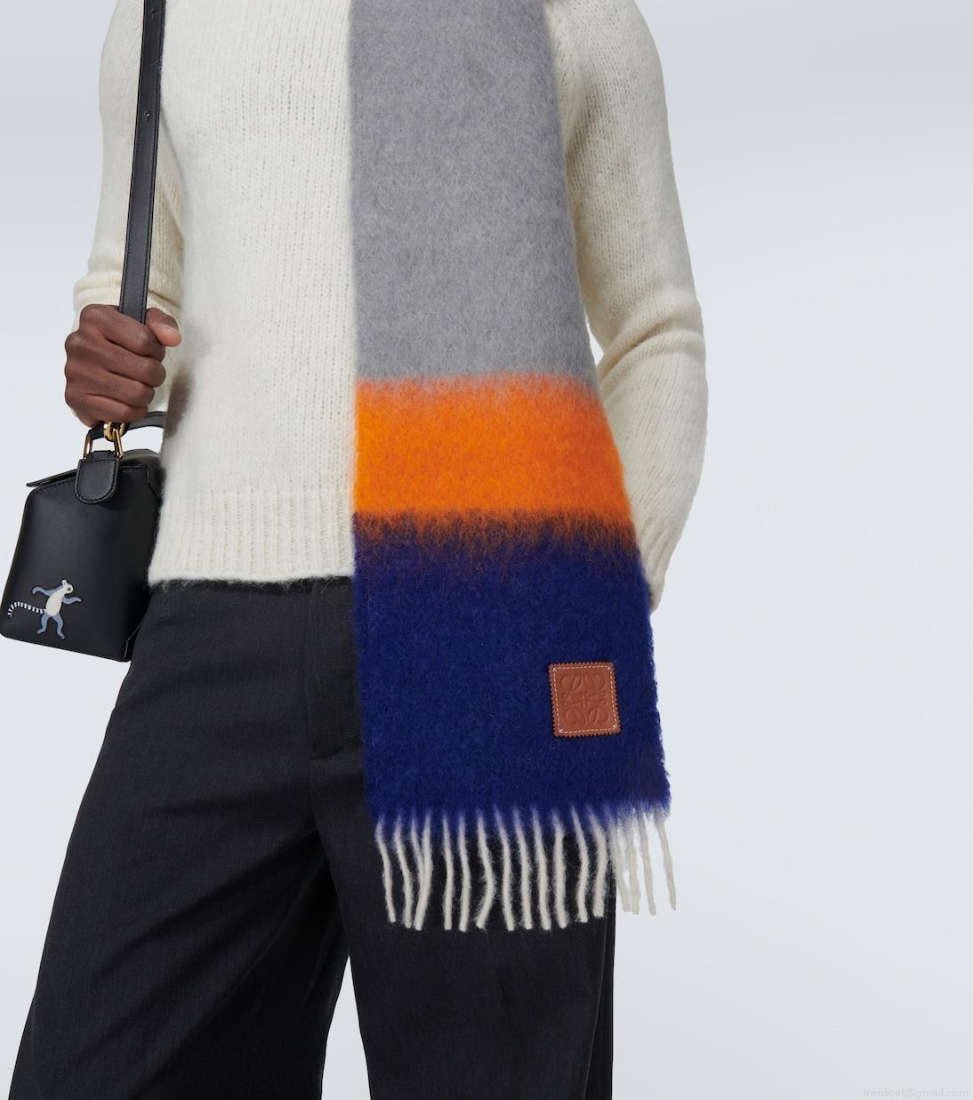 LoeweMohair and wool-blend scarf