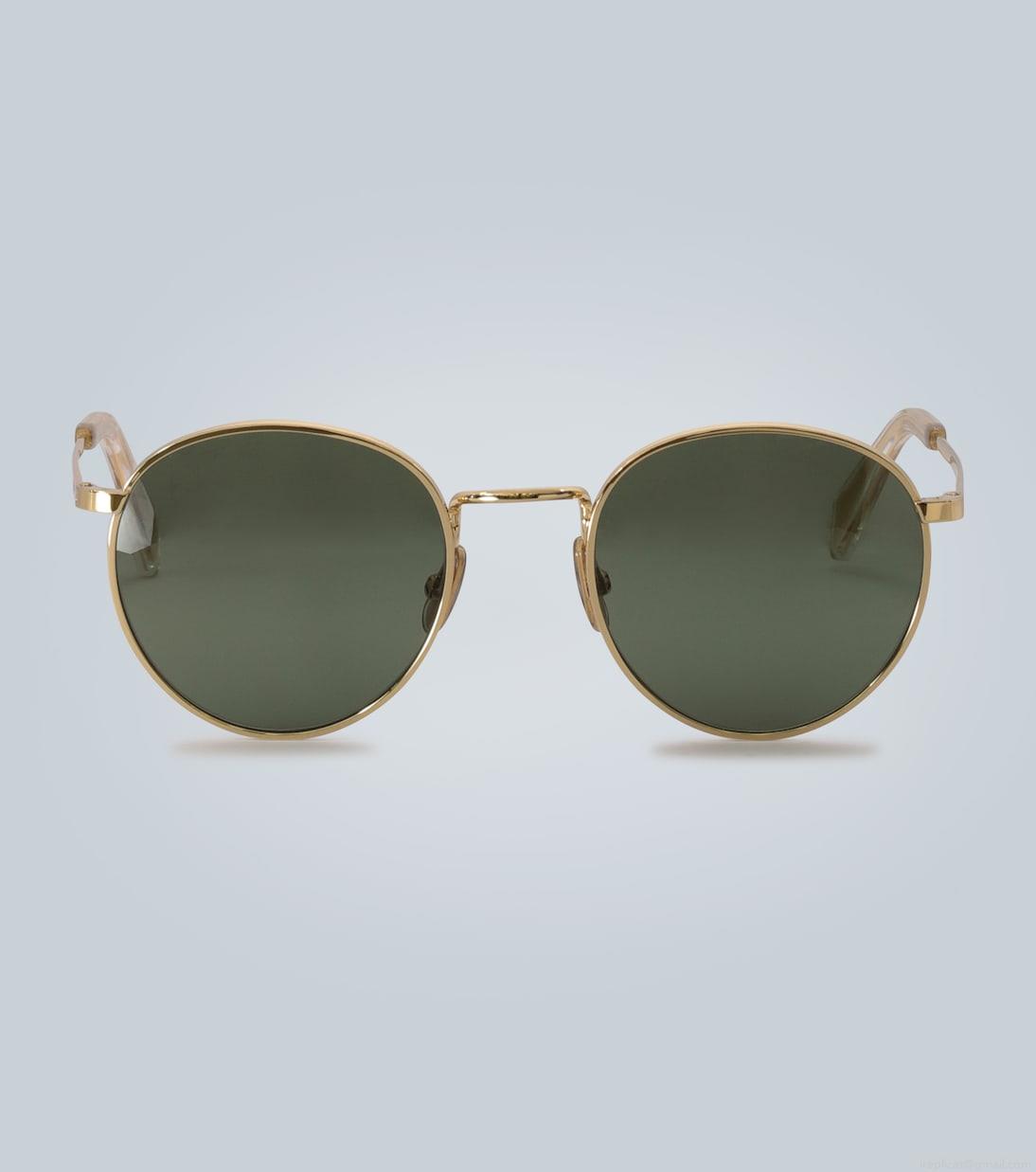 Celine EyewearRounded metal frame sunglasses