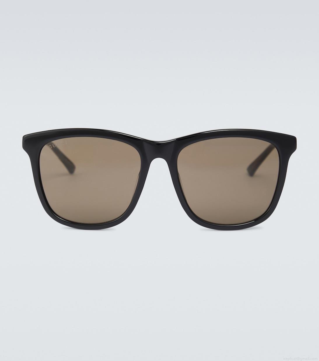 GucciSquare-frame acetate sunglasses