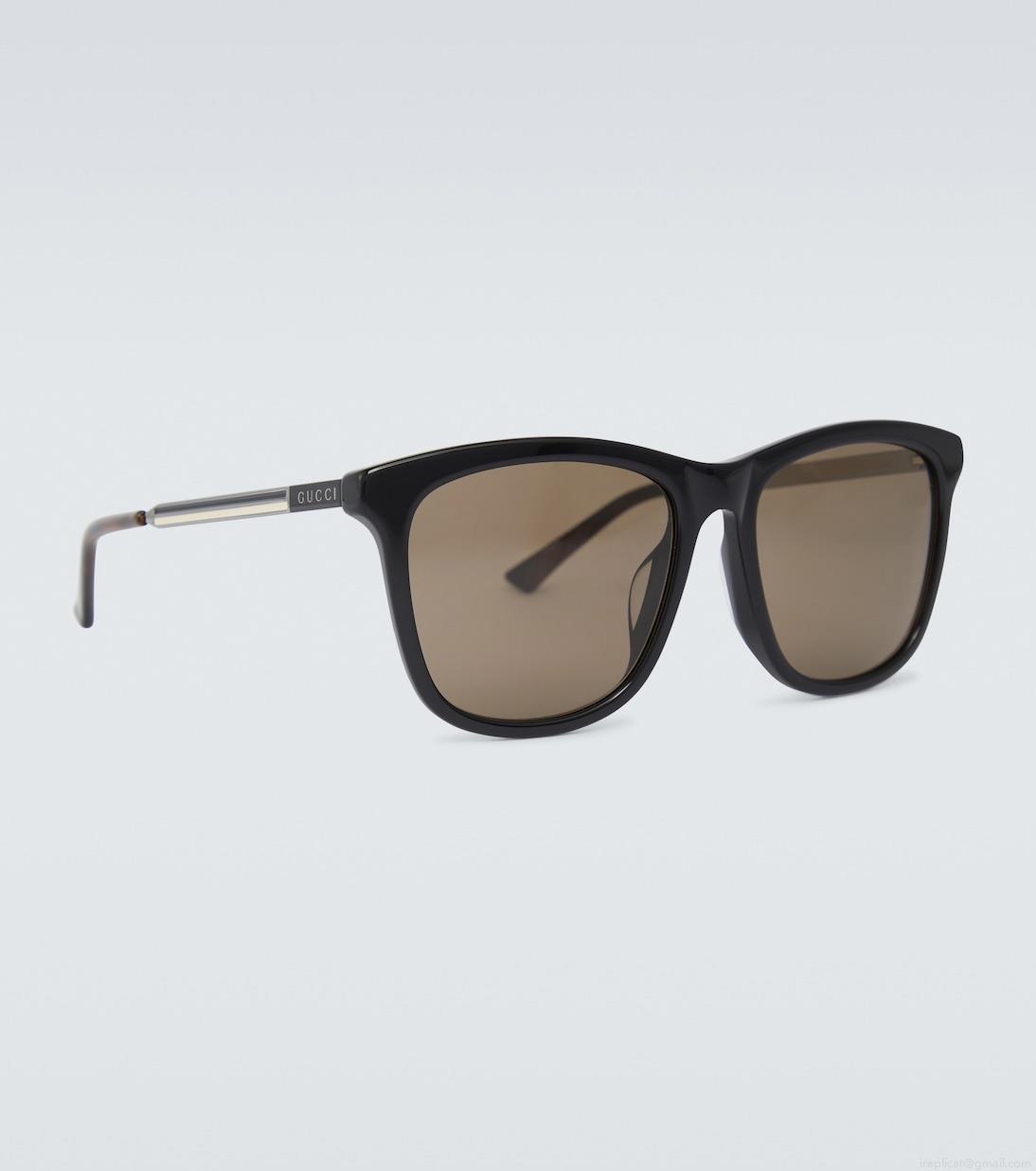 GucciSquare-frame acetate sunglasses