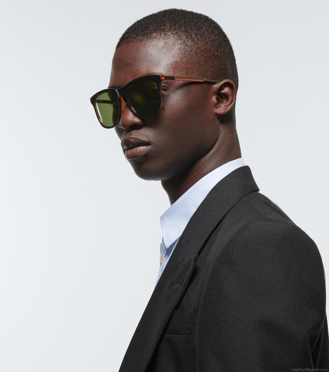 GucciSquare-frame acetate sunglasses