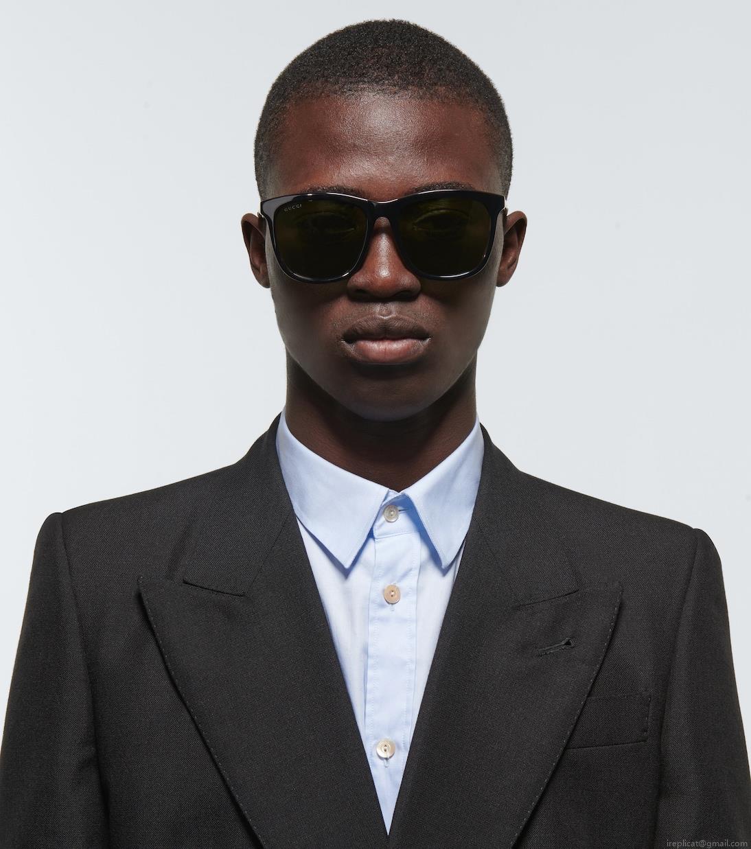 GucciSquare-frame acetate sunglasses