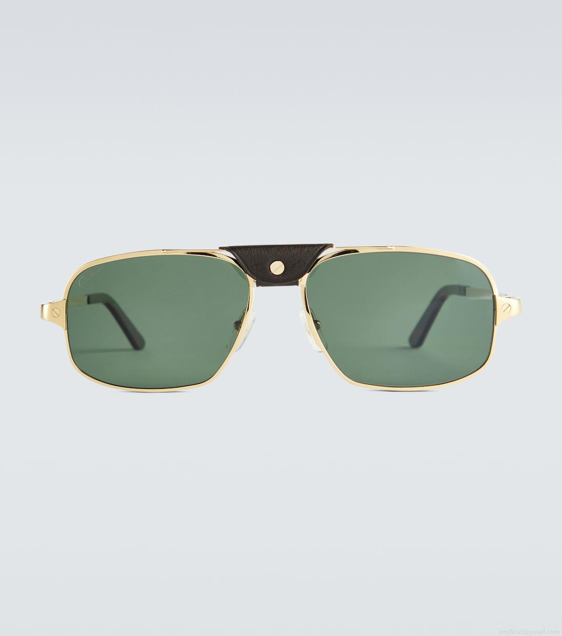 Cartier Eyewear CollectionRectangle-frame acetate sunglasses