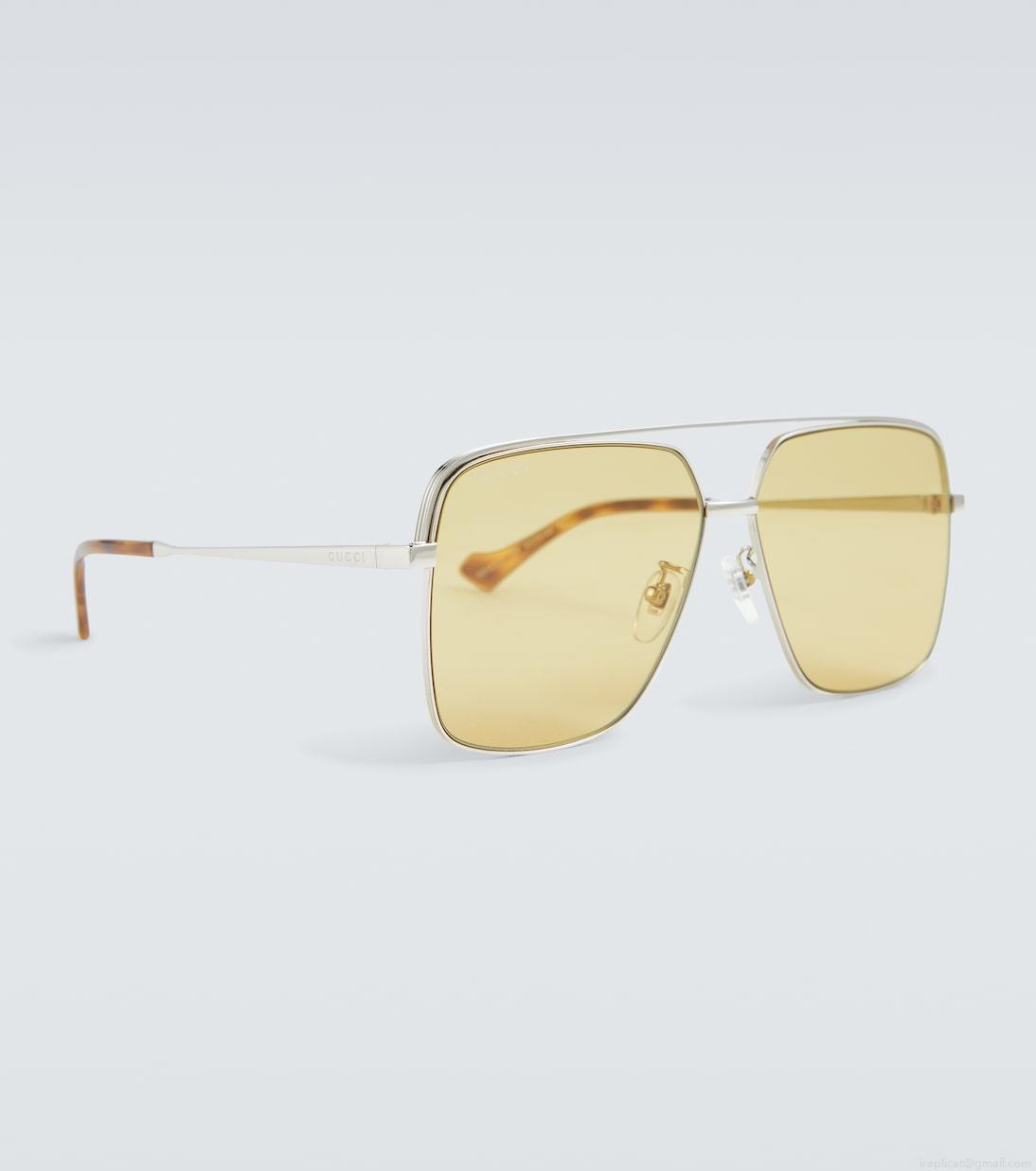 GucciNavigator-frame sunglasses