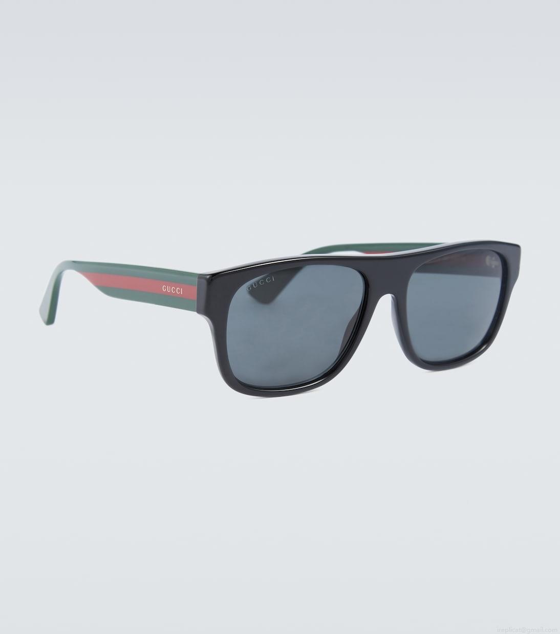 GucciRectangle-frame sunglasses