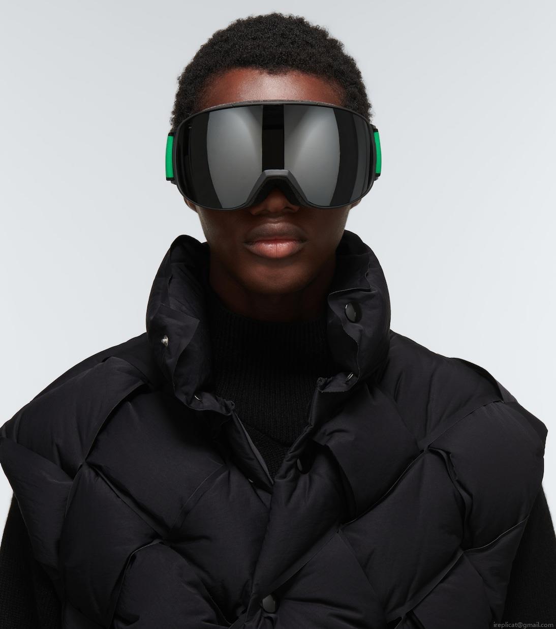 Bottega VenetaLogo ski goggles