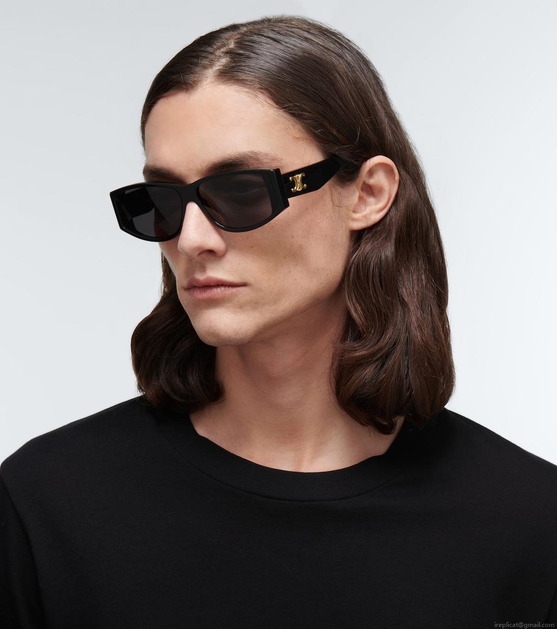 Celine EyewearRectangular acetate sunglasses