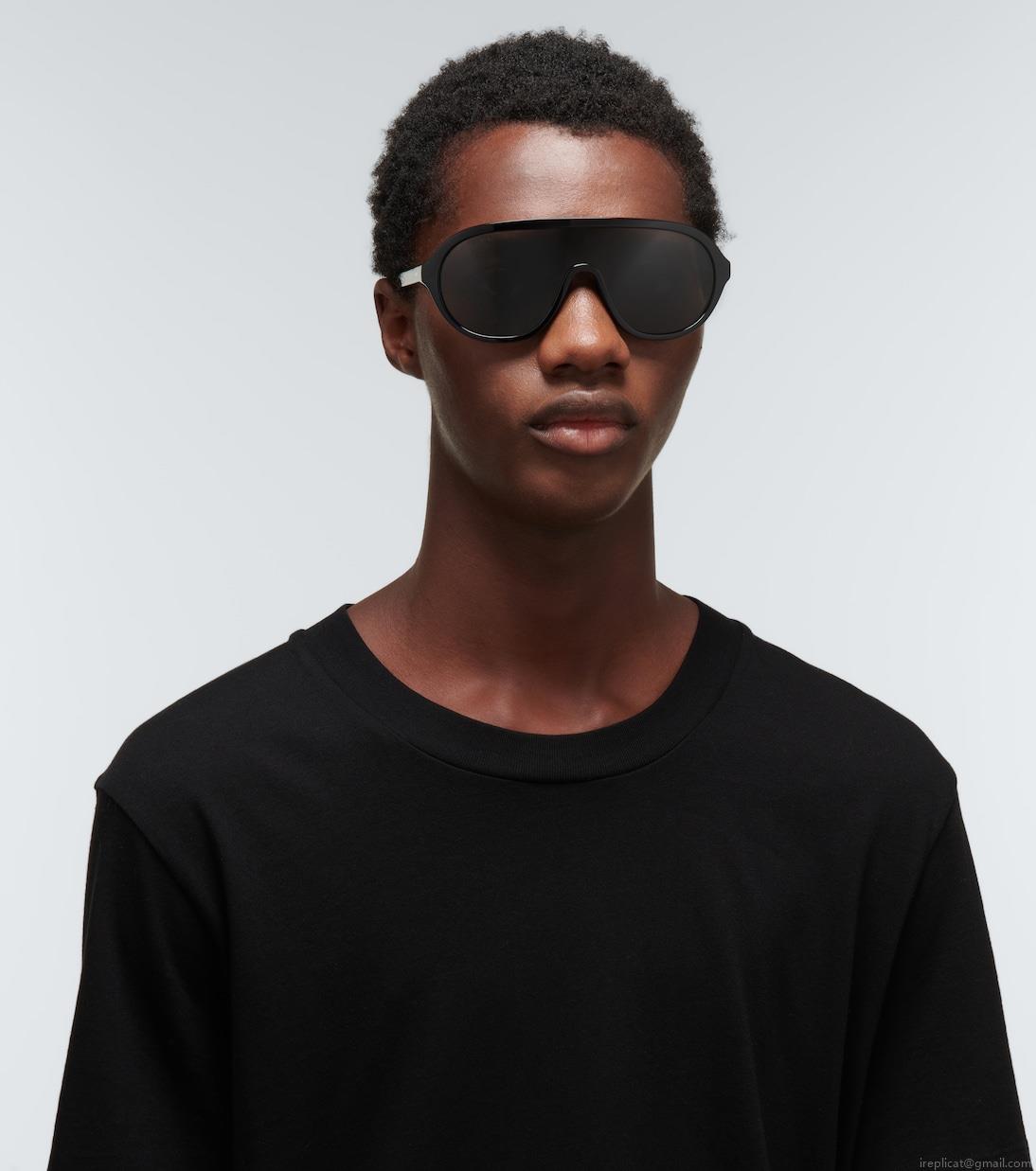 Celine EyewearMask-shaped acetate sunglasses