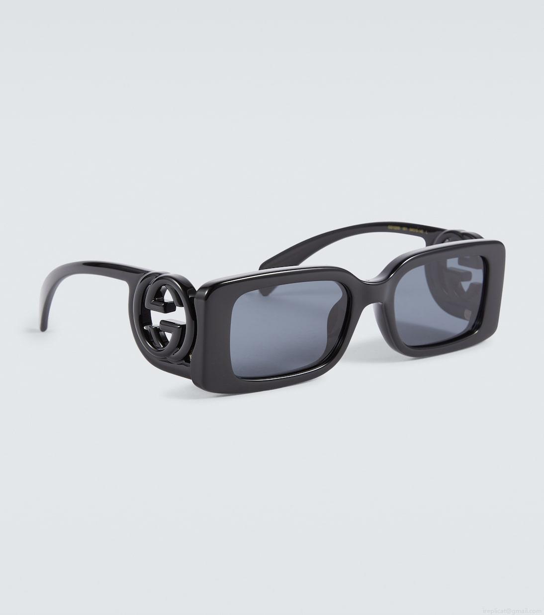 GucciLogo rectangular sunglasses