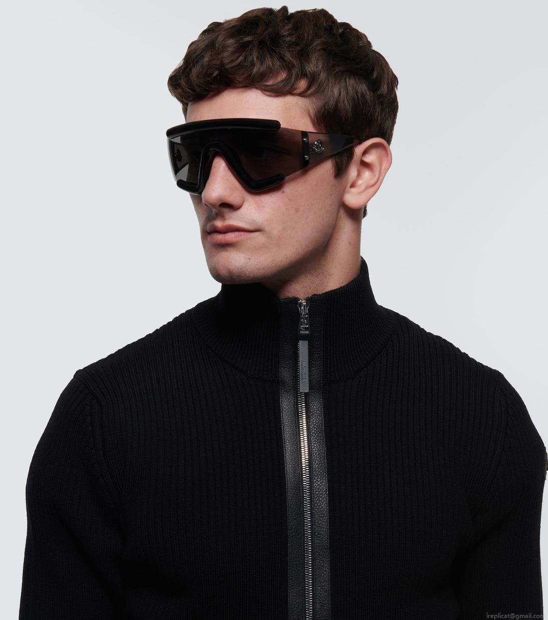 MonclerLancer shield sunglasses