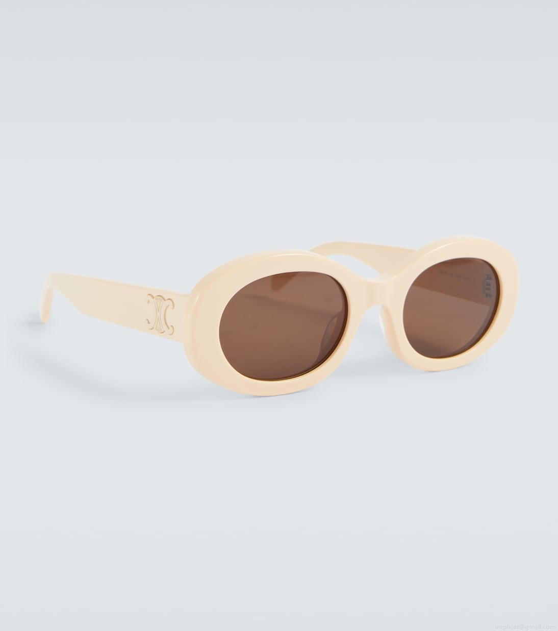 Celine EyewearTriomphe 01 oval sunglasses