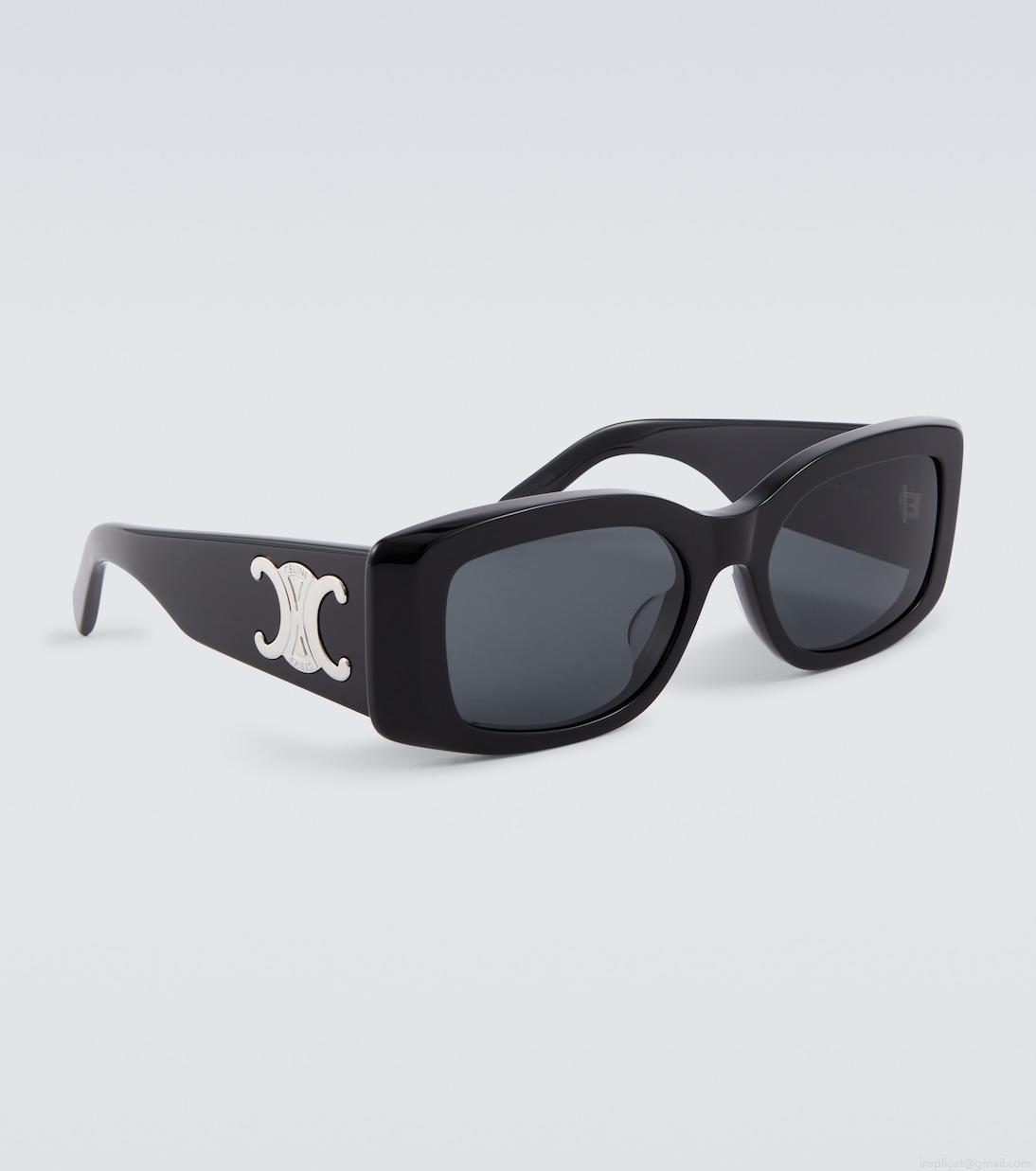 Celine EyewearTriomphe XL 01 rectangular sunglasses