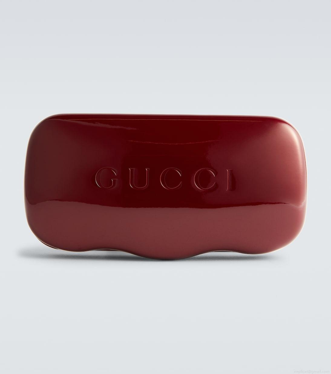 GucciLogo rectangular sunglasses