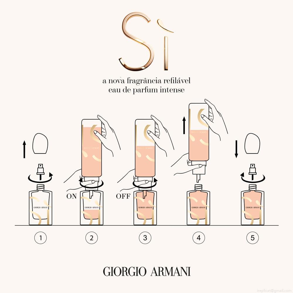 Perfume Giorgio Armani Sì Intense Feminino Eau de Parfum 100 ml