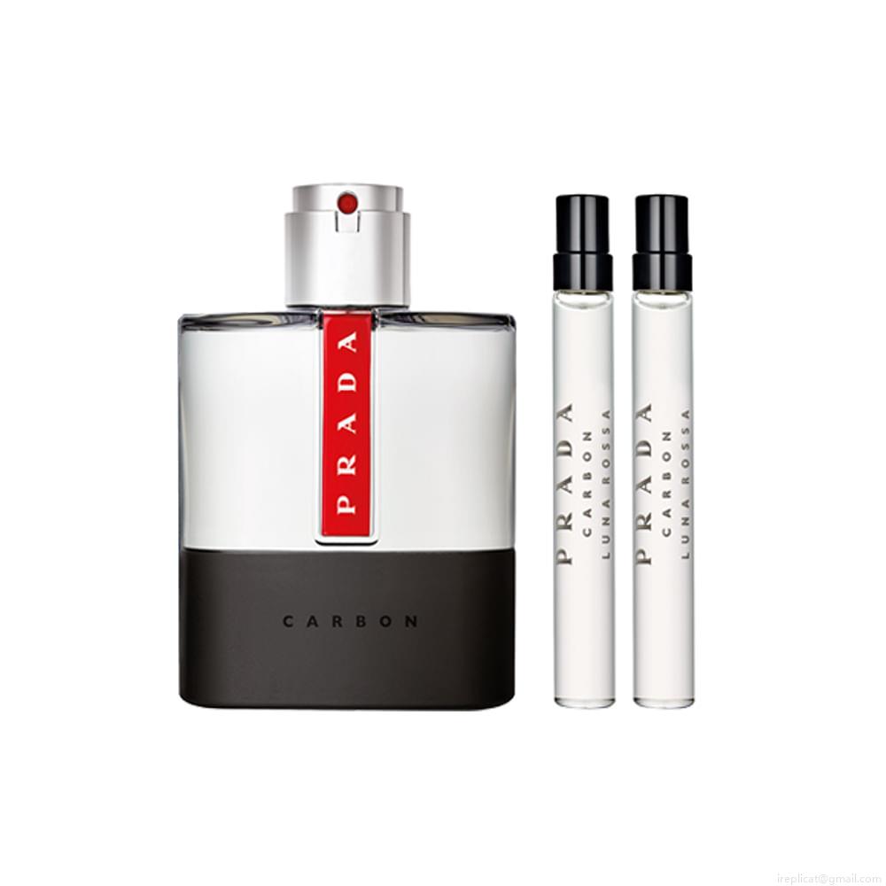 Kit Perfume Prada Luna Rossa Carbon Eau de Toilette Masculino 100 ml + Miniatura 10 ml