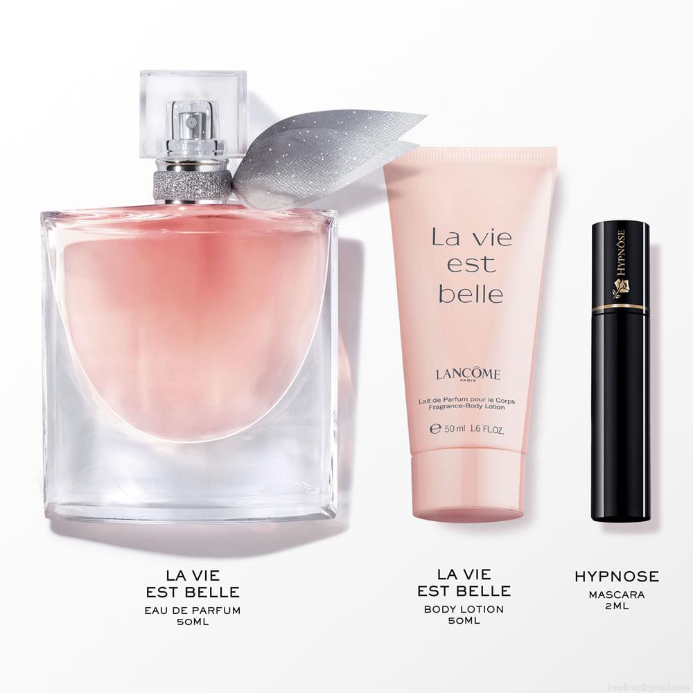 Kit Perfume Lancôme La Vi Est Belle Eau de Parfum Feminino 50 ml + Máscara De Cílios 2 ml + Loção 50 ml