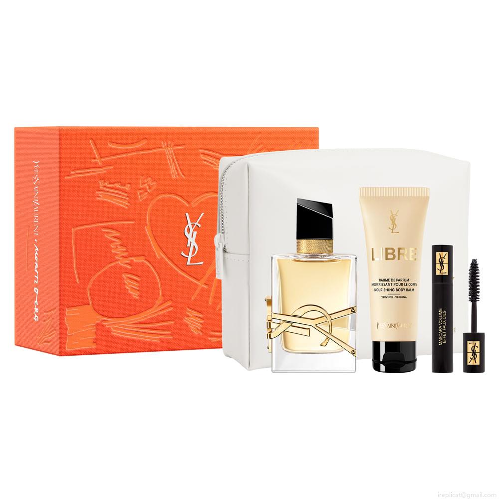 Kit Perfume Yves Saint Laurent Libre Eau de Parfum Feminino 90 ml + Máscara De Cílios + Loção 50 ml