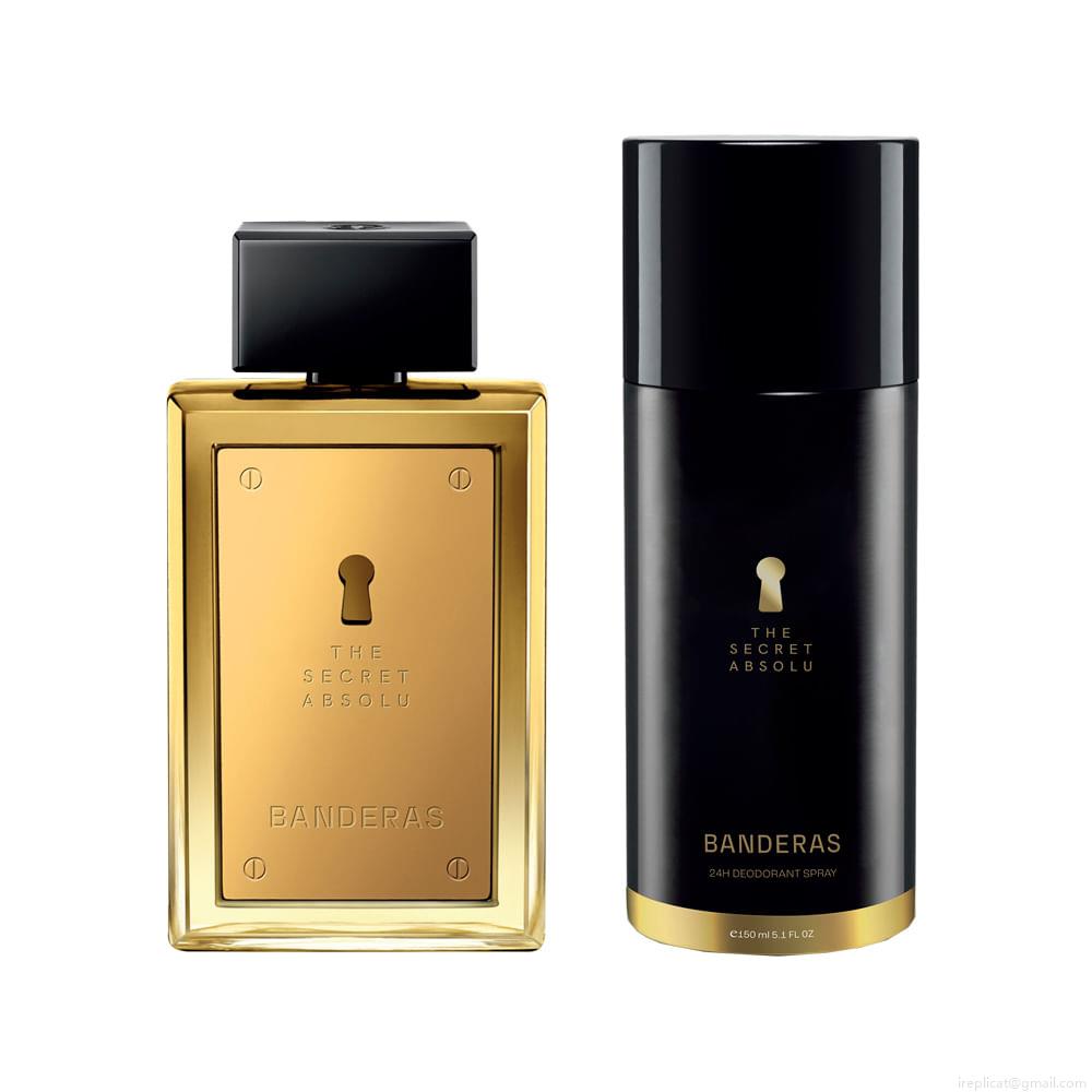 Kit Perfume Banderas The Secret Absolu Eau de Parfum Masculino 100 ml + Desodorante 150 ml