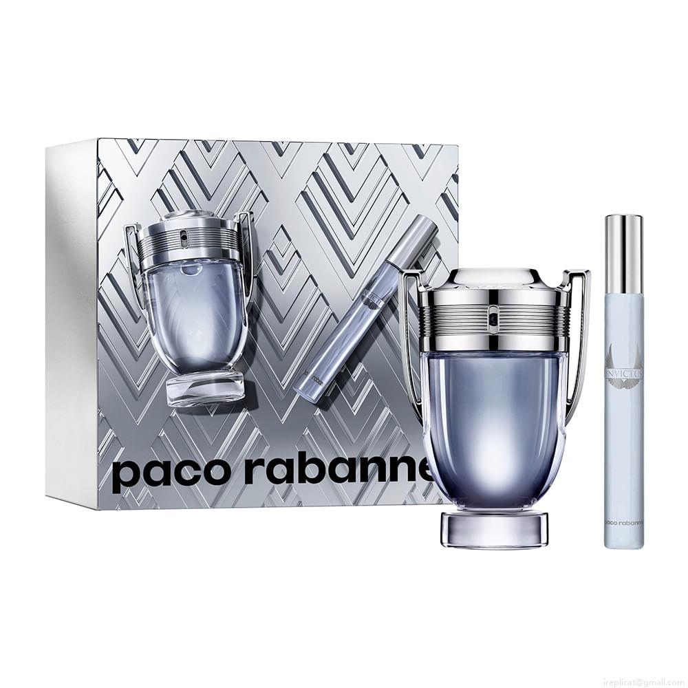 Kit Perfume Paco Rabanne Invictus Eau de Toilette Masculino 50 ml + Miniatura 10 ml