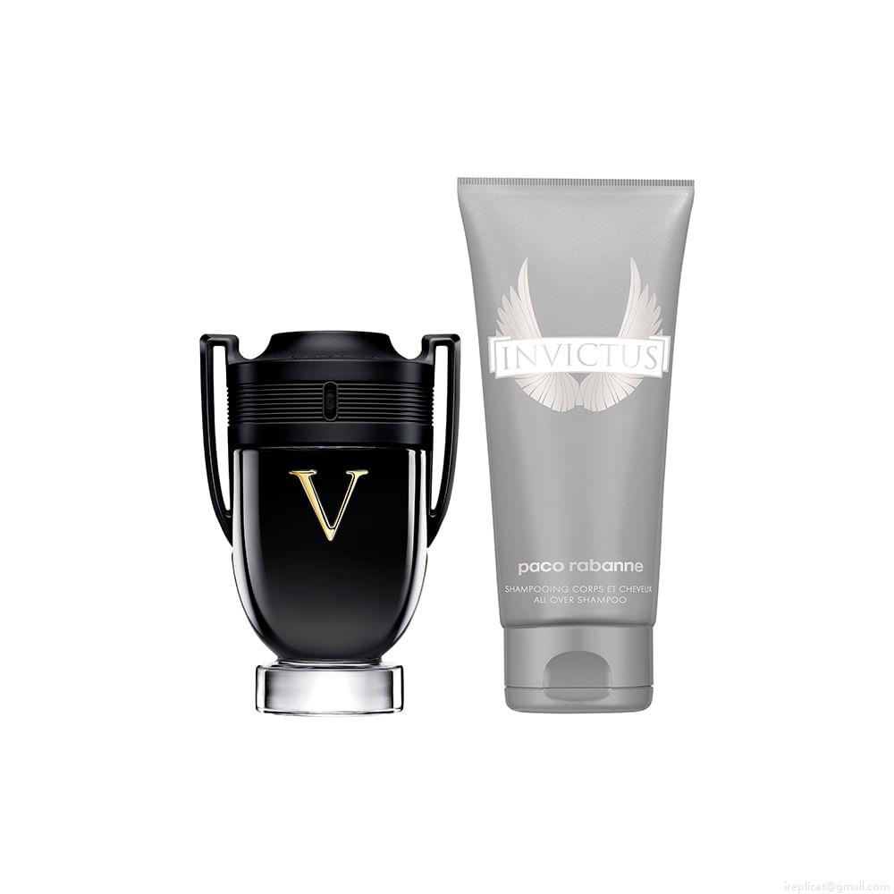 Kit Perfume Paco Rabanne Invictus Victory Masculino Eau de Parfum 50 ml + Shampoo Corporal 100 ml