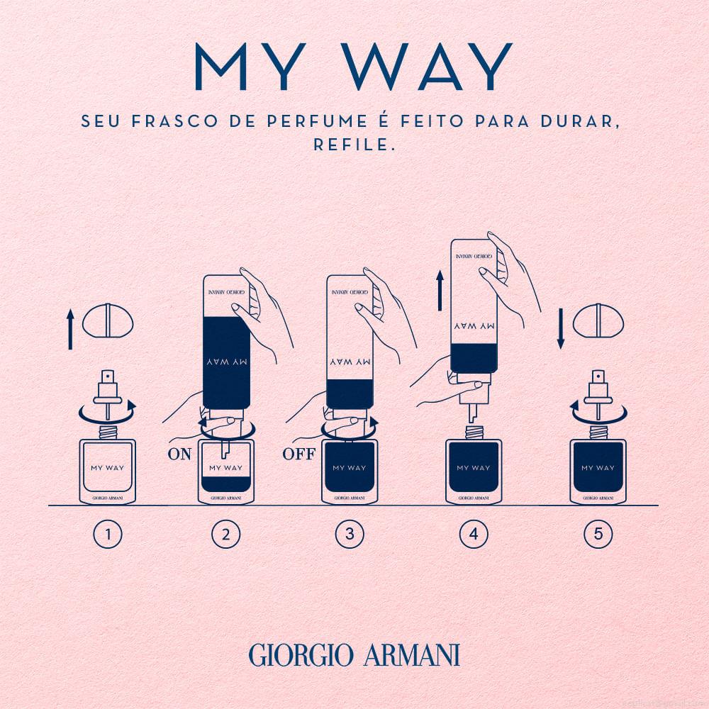 Perfume Giorgio Armani My Way Feminino Eau de Parfum Recarregável 30 ml