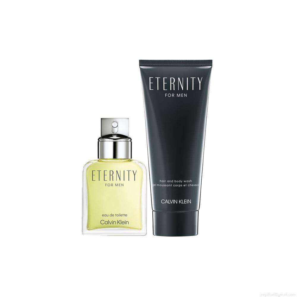 Kit Calvin Klein Eternity Masculino Eau de Toilette 50 ml + Gel de Banho 100 ml