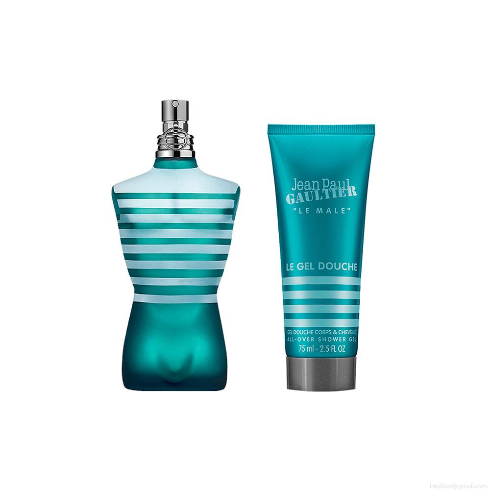 Kit Perfume Jean Paul Gaultier Le Male Masculino Eau de Toilette 75 ml + Gel de Banho 75 ml