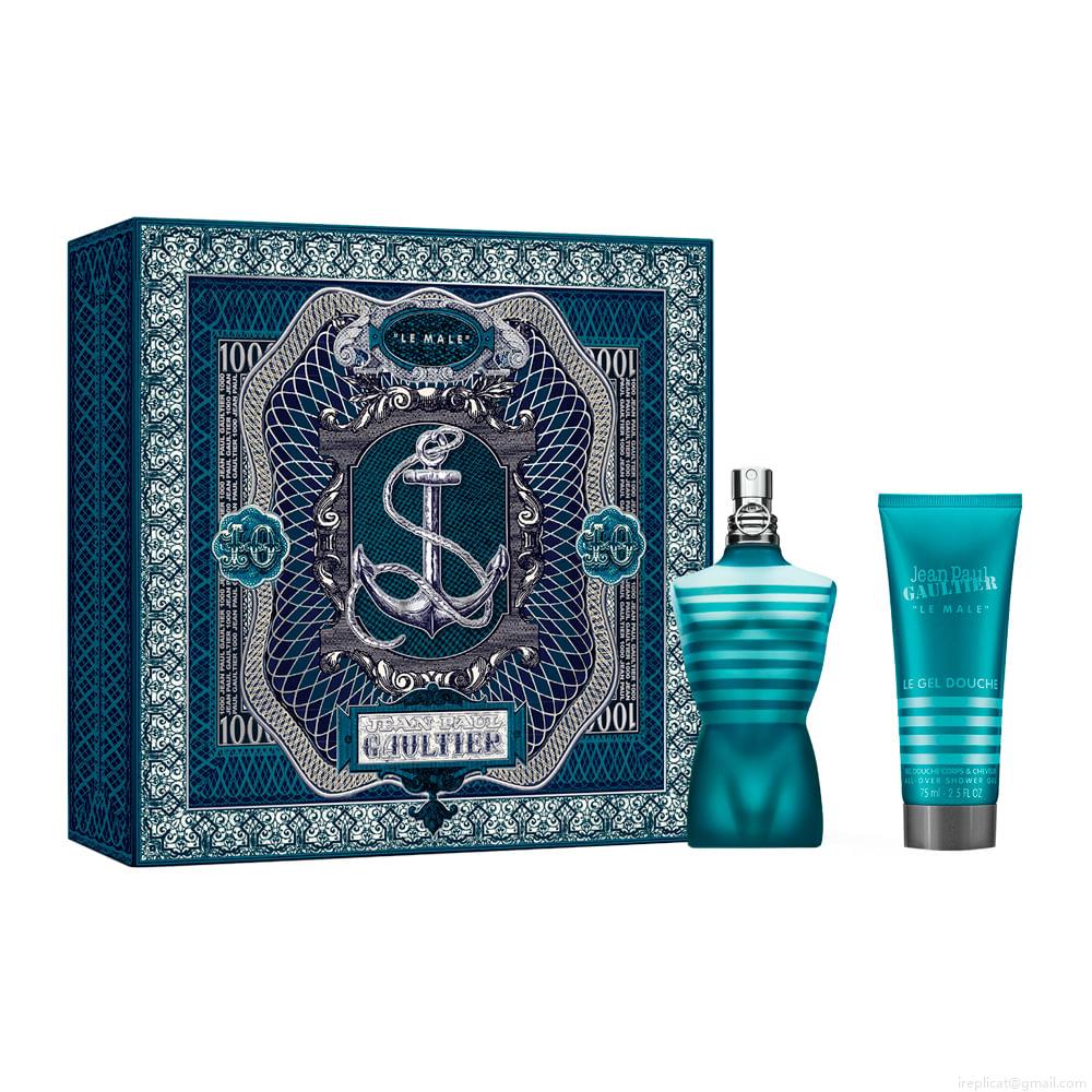 Kit Perfume Jean Paul Gaultier Le Male Masculino Eau de Toilette 75 ml + Gel de Banho 75 ml