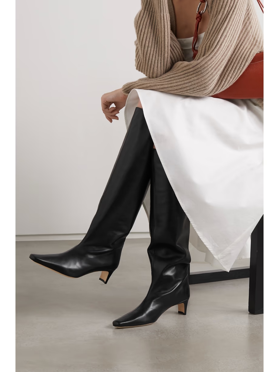 Wally leather knee boots