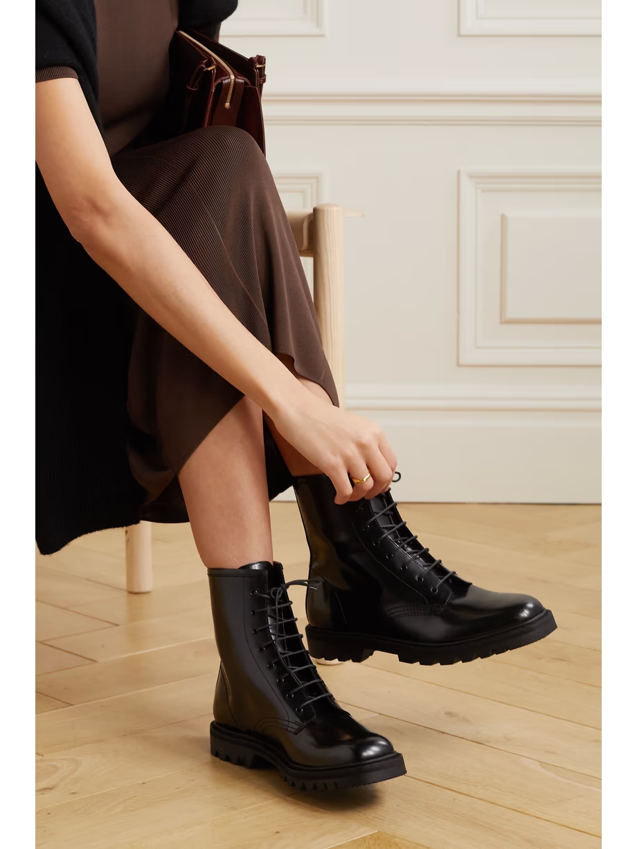 Ranger lace-up leather ankle boots