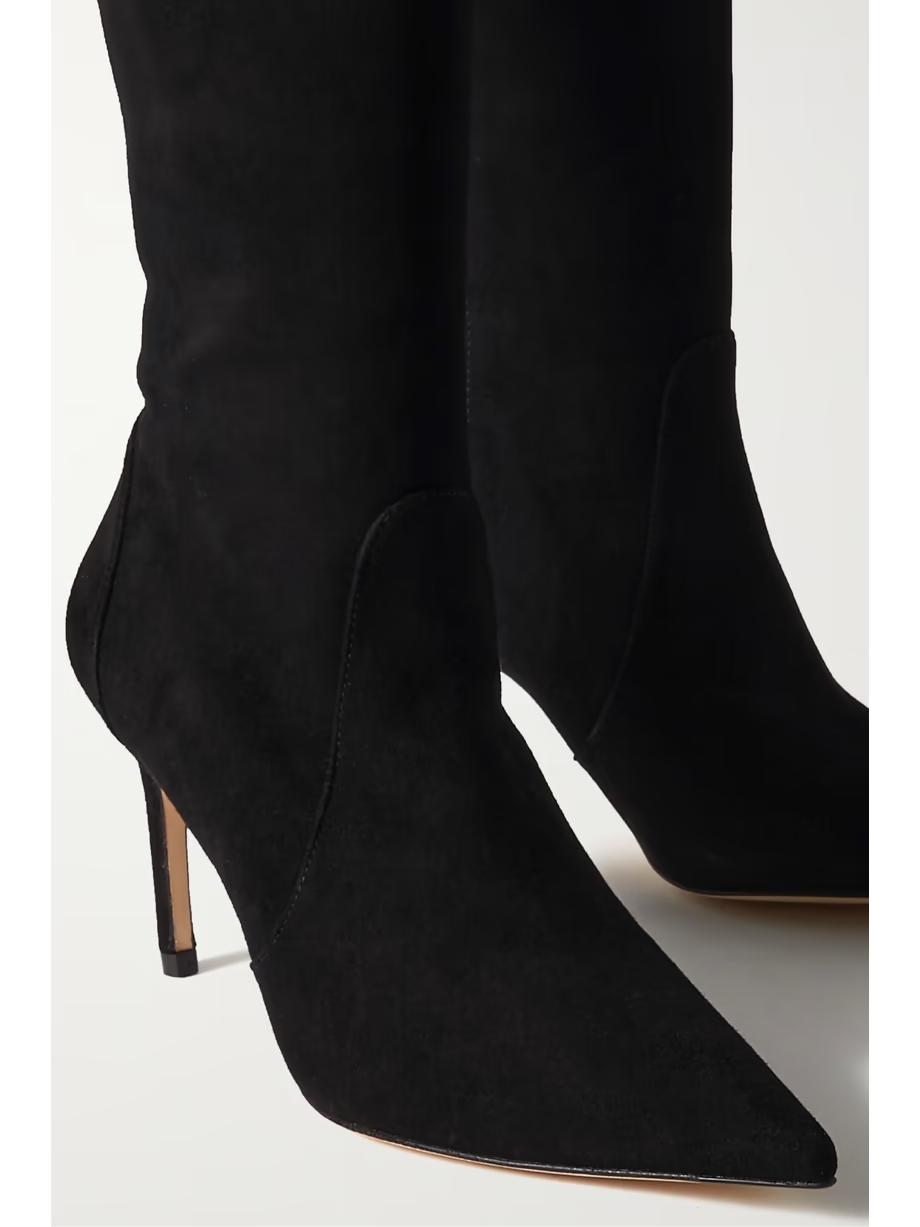 Stuart suede knee boots