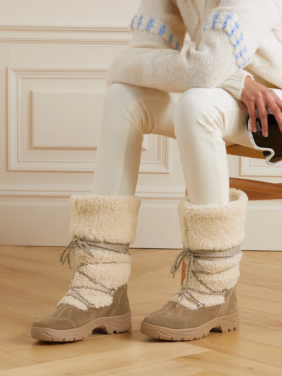 Alta Badia 2 B shearling and suede snow boots