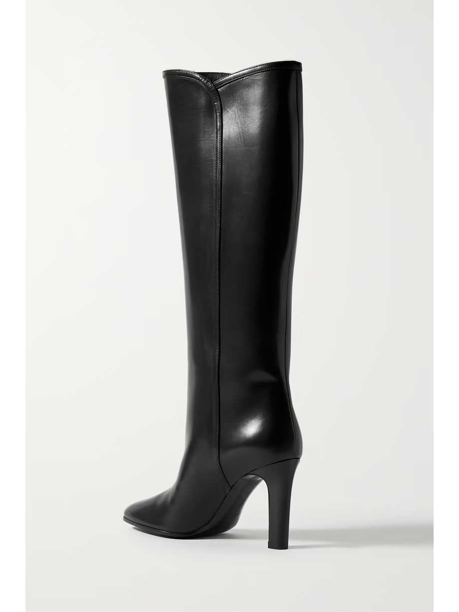 Jane embellished leather knee boots