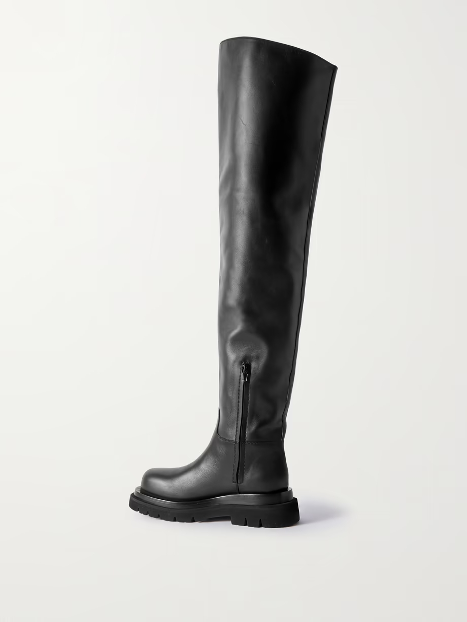 Cuissard leather over-the-knee boots