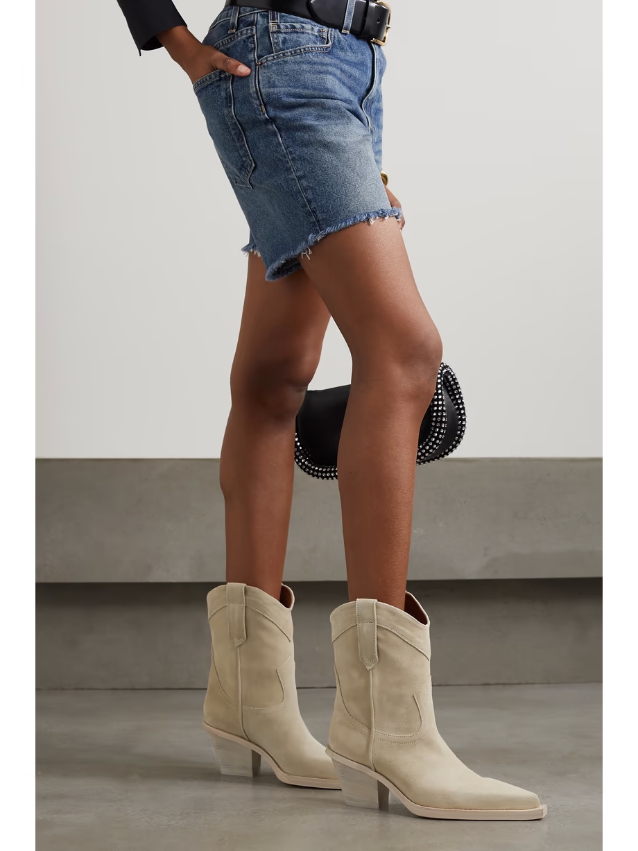 Dakota suede cowboy boots