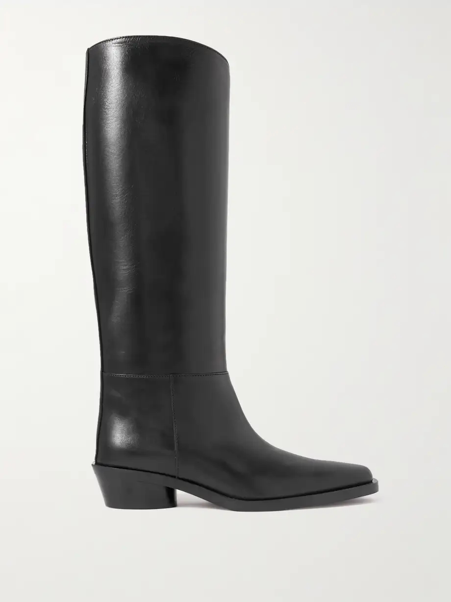 Bronco leather knee boots