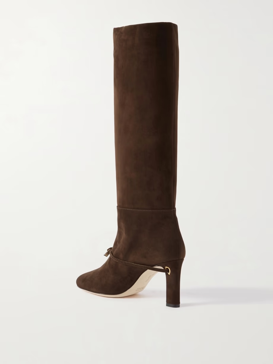 Samuele 85 suede knee boots