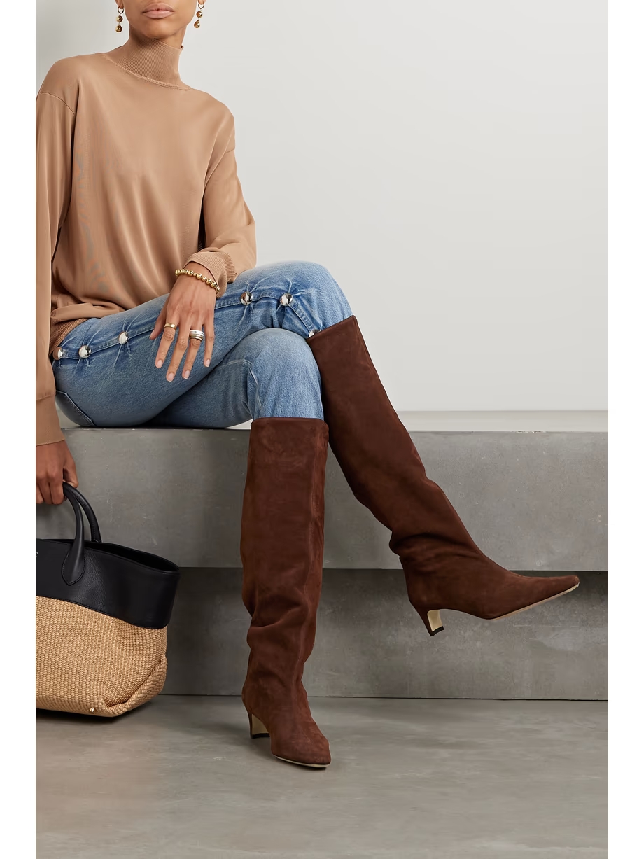 Wally suede knee boots