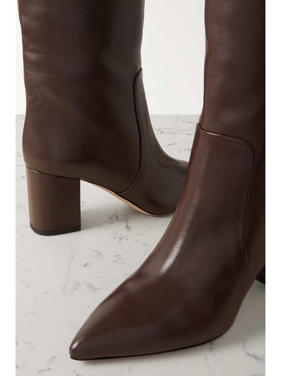 Anja leather knee boots