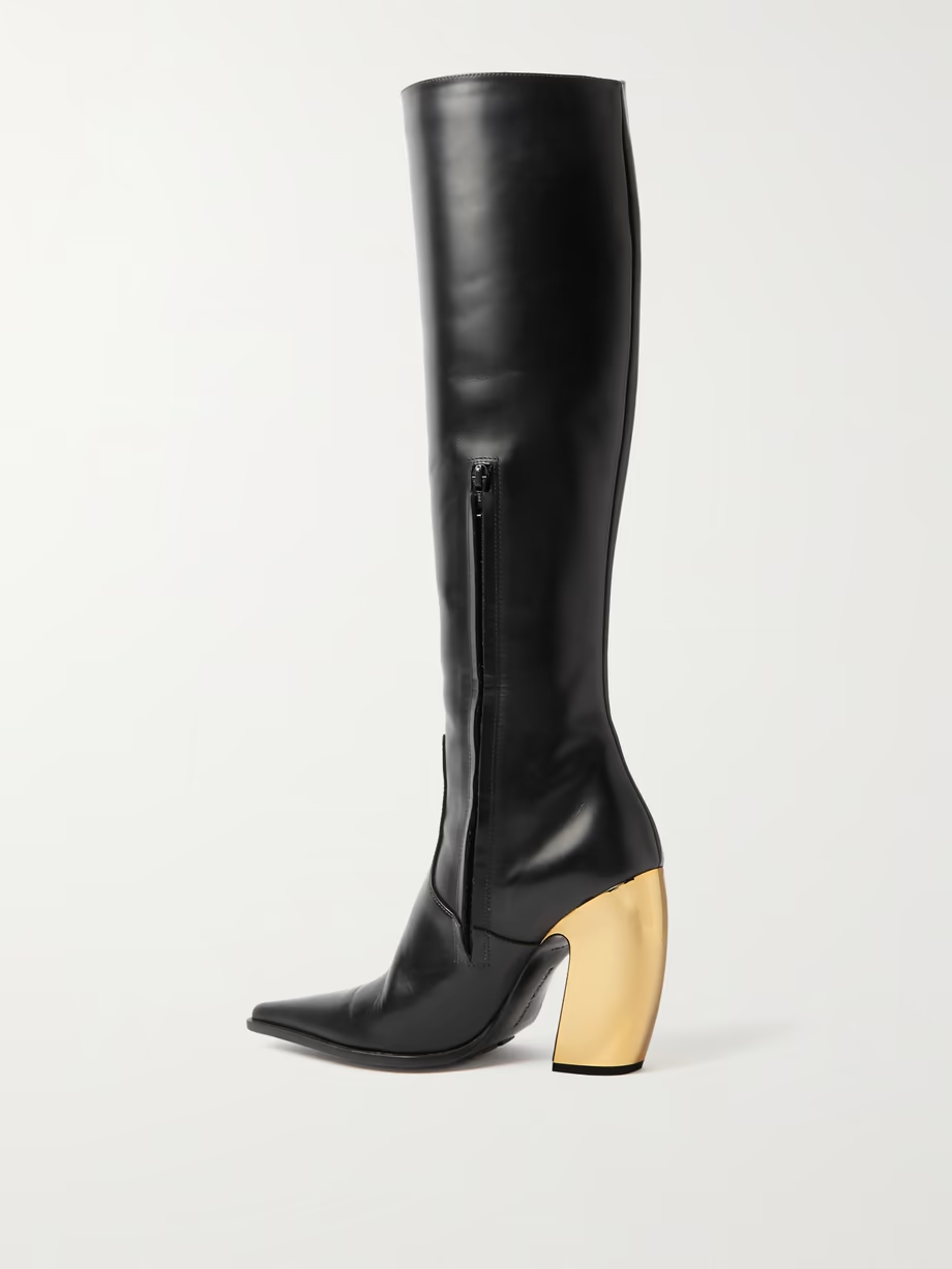 Tex leather knee boots