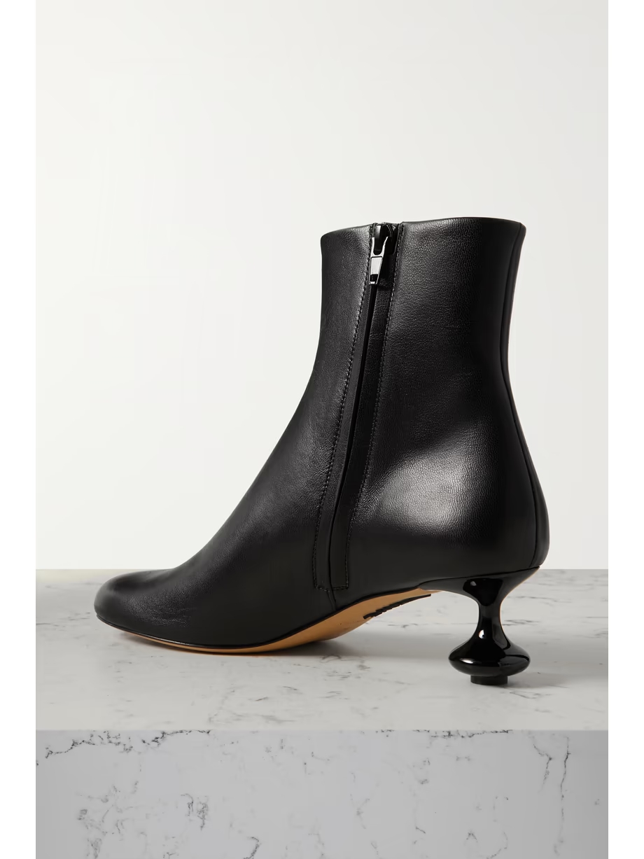 Toy leather ankle boots